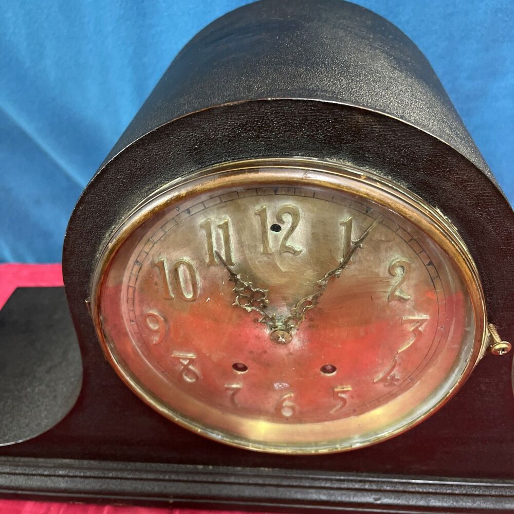 Antique Seth Thomas Camelback Model 120 Mantel Clock - Works But Needs Tinkering - Picture 5 of 7
